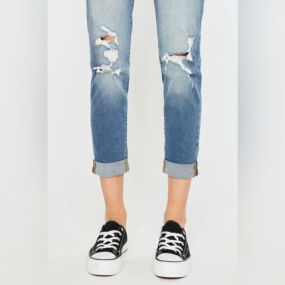 KanCan Euphoria High Rise Boyfriend Jeans 5/26 - Picture 5 of 16